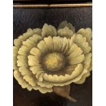 Framed oil on board of a chrysanthemum