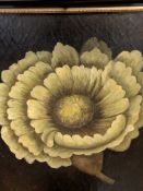 Framed oil on board of a chrysanthemum