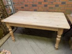 Antique pine kitchen table