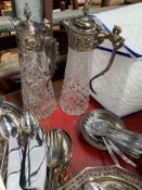 Quantity of Walker and Hall silver plate cutlery and other silver plate items