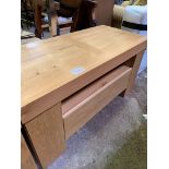 Oak laminate side table