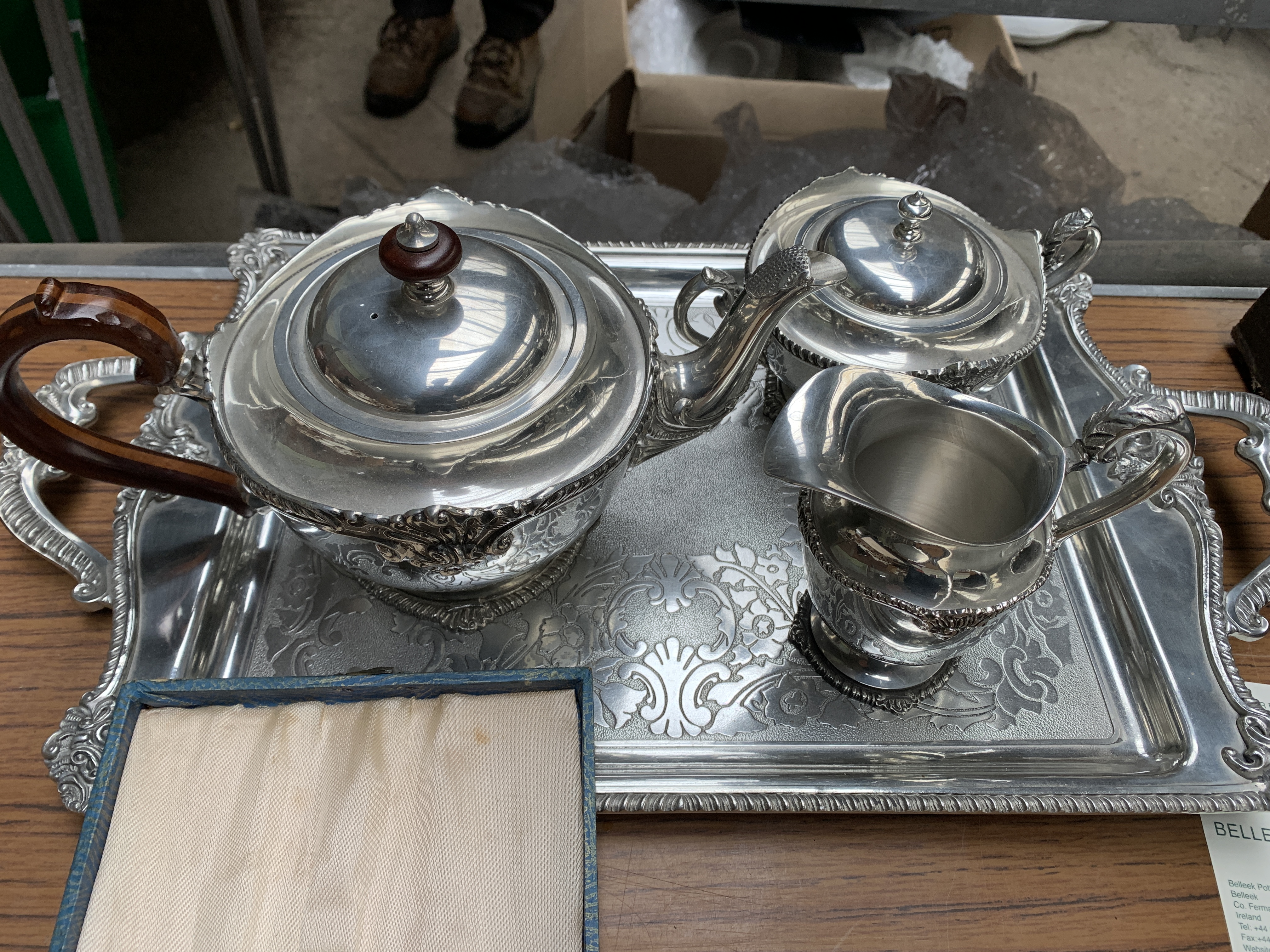 Quantity of silver plate