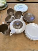 Poole Pottery tea set and other items