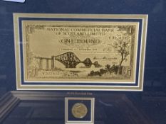 Limited edition Forth Railway Bridge uncirculated £1 set