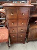 Mahogany chest of ten drawers