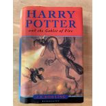 Harry Potter and the Goblet of Fire, by J K Rowling, First Edition, hardback with dust jacket.