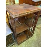 Mahogany revolving bookcase