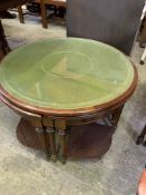 Mahogany circular nest of tables