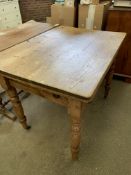 Antique pine kitchen table
