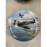 Royal Worcester Dambusters plates and Royal Doulton Spitfire plates