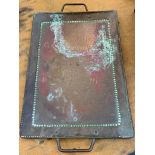 Arts and Crafts hammered copper tray by John Pearson