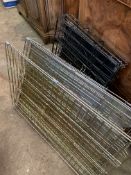 Two folding dog cages