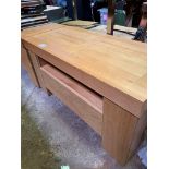 Oak laminate side table