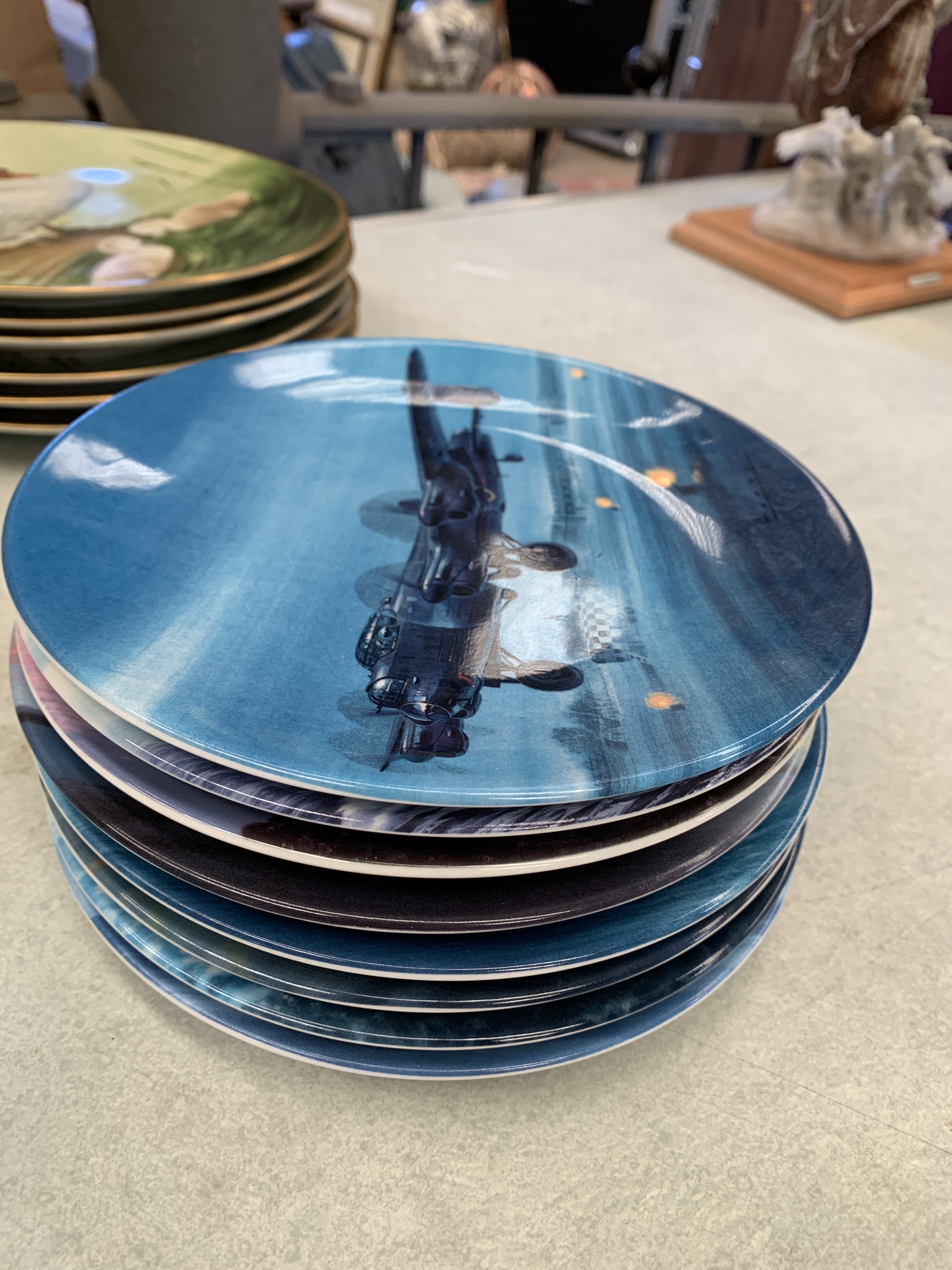 Royal Worcester Dambusters plates and Royal Doulton Spitfire plates - Image 4 of 4