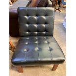 1970's style button back faux leather chair