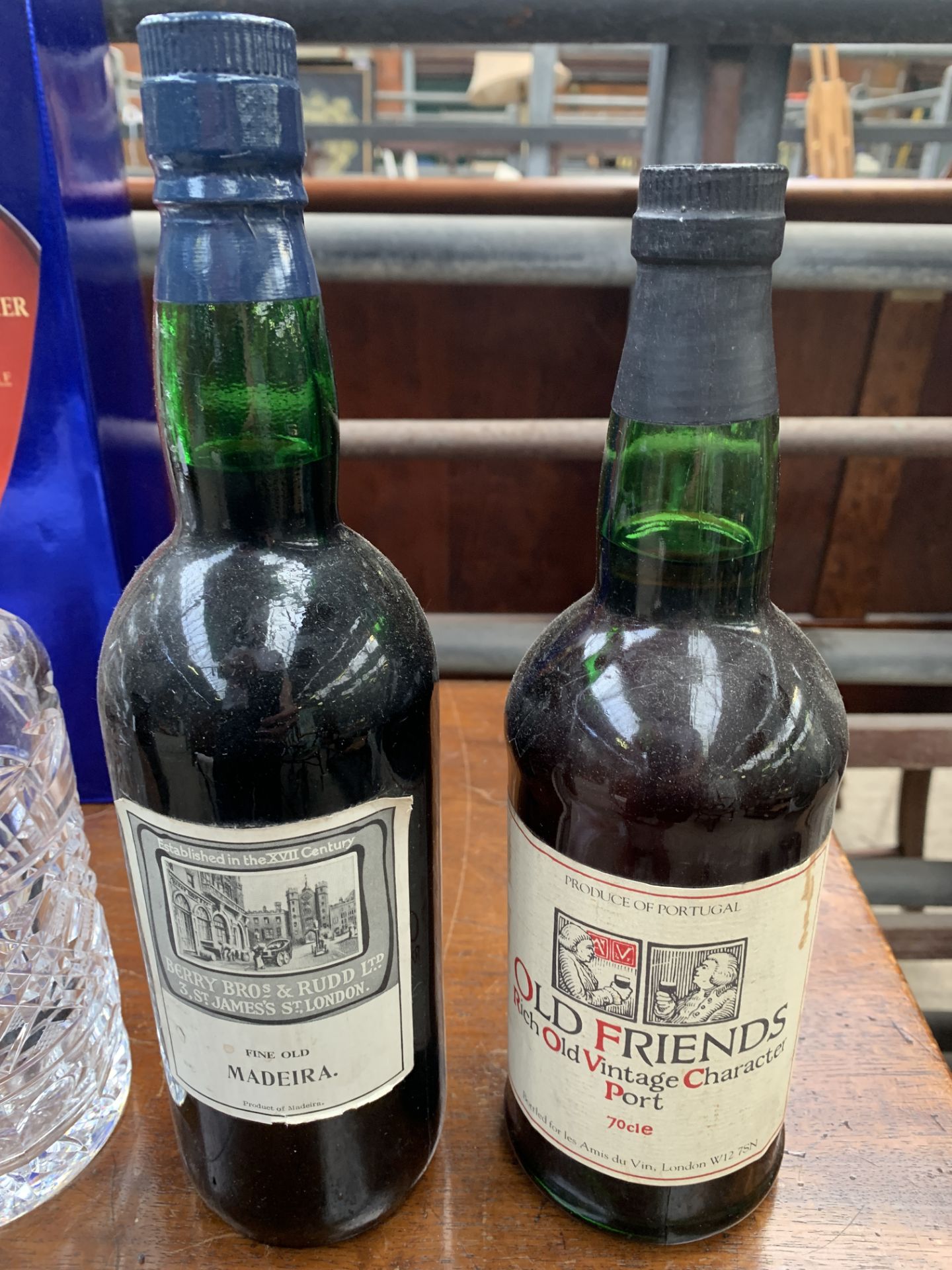 Bottle of Berry Brothers & Rudd fine old Madeira, together with a bottle of Port and a decanter - Image 2 of 2