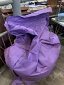 Large purple Bazaar outdoor bean bag