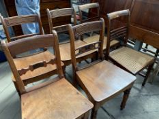 Six various chairs