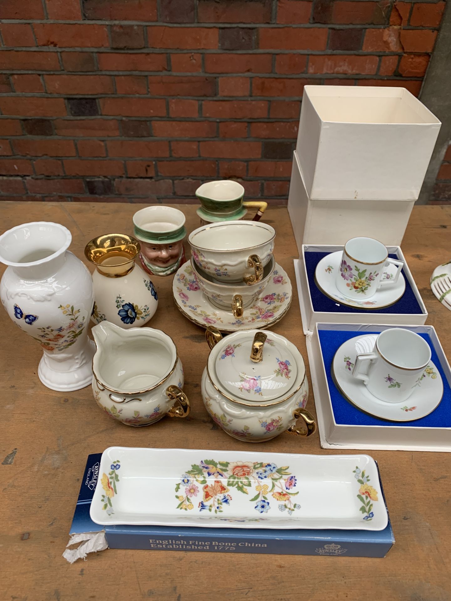 Bavarian china part tea set and other china