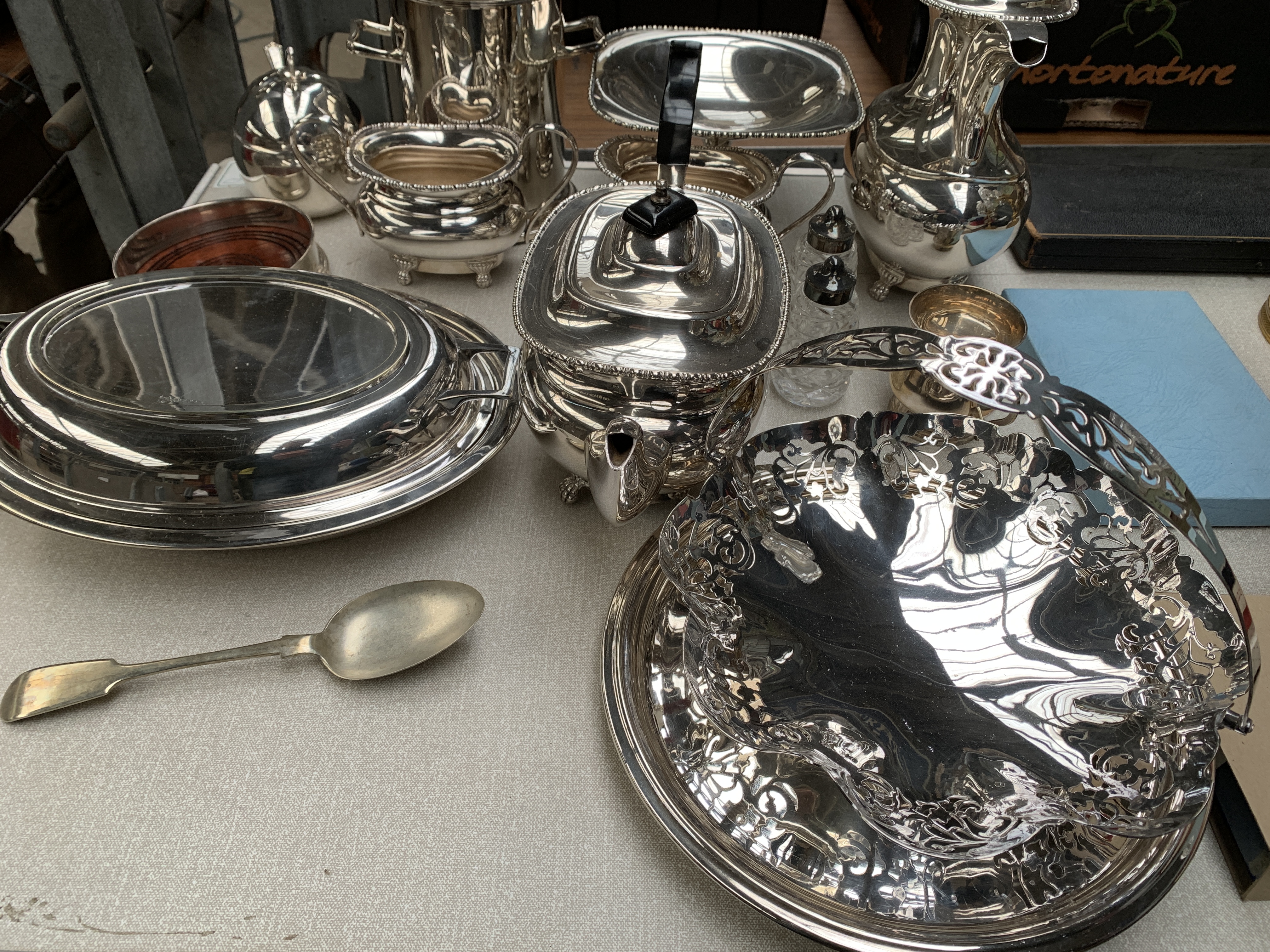 Quantity of silver plate - Image 3 of 4