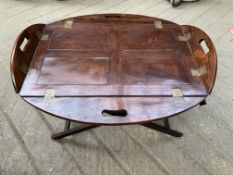 Mahogany drop side butler's tray