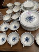 Royal Worcester "Royal Garden" part coffee set, together with Adams ironstone tableware