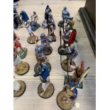 A collection of twenty-four pewter figures by WAPW