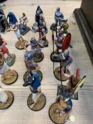 A collection of twenty-four pewter figures by WAPW