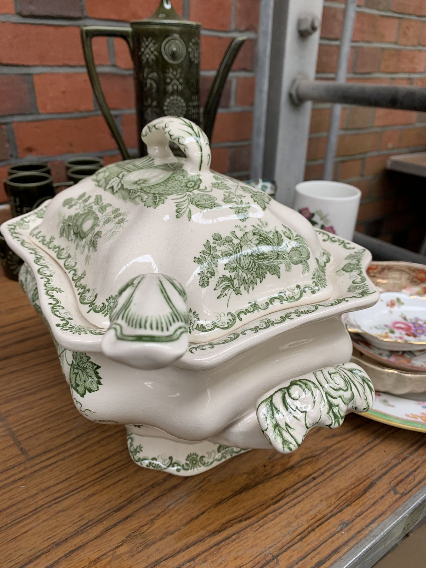 Part Portmeirion green 'Totem' coffee set and other items - Image 3 of 5