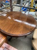 Mahogany circular table