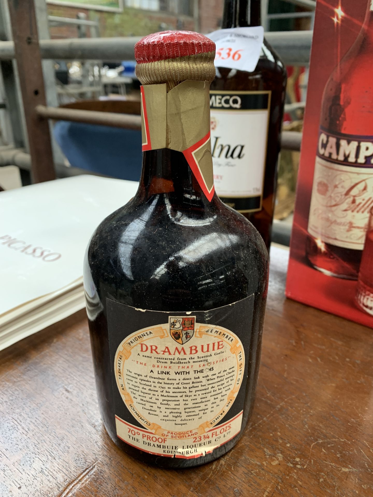 23.75fl oz bottle of Drambuie, plus two other bottles of alcohol - Image 4 of 4