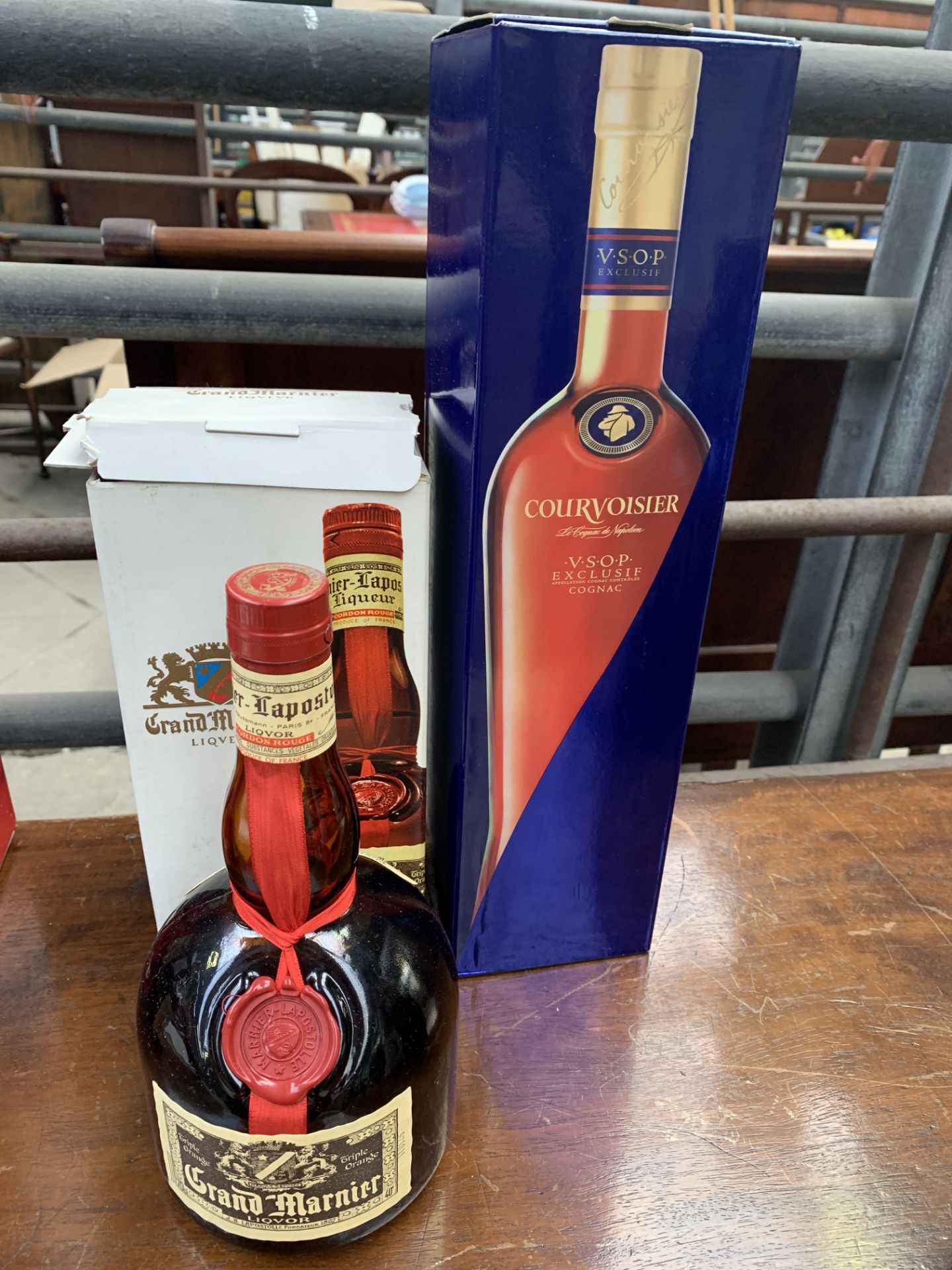 1 litre bottle of Courvoisier VSOP Cognac and 70cl Grand Marnier - Image 2 of 2