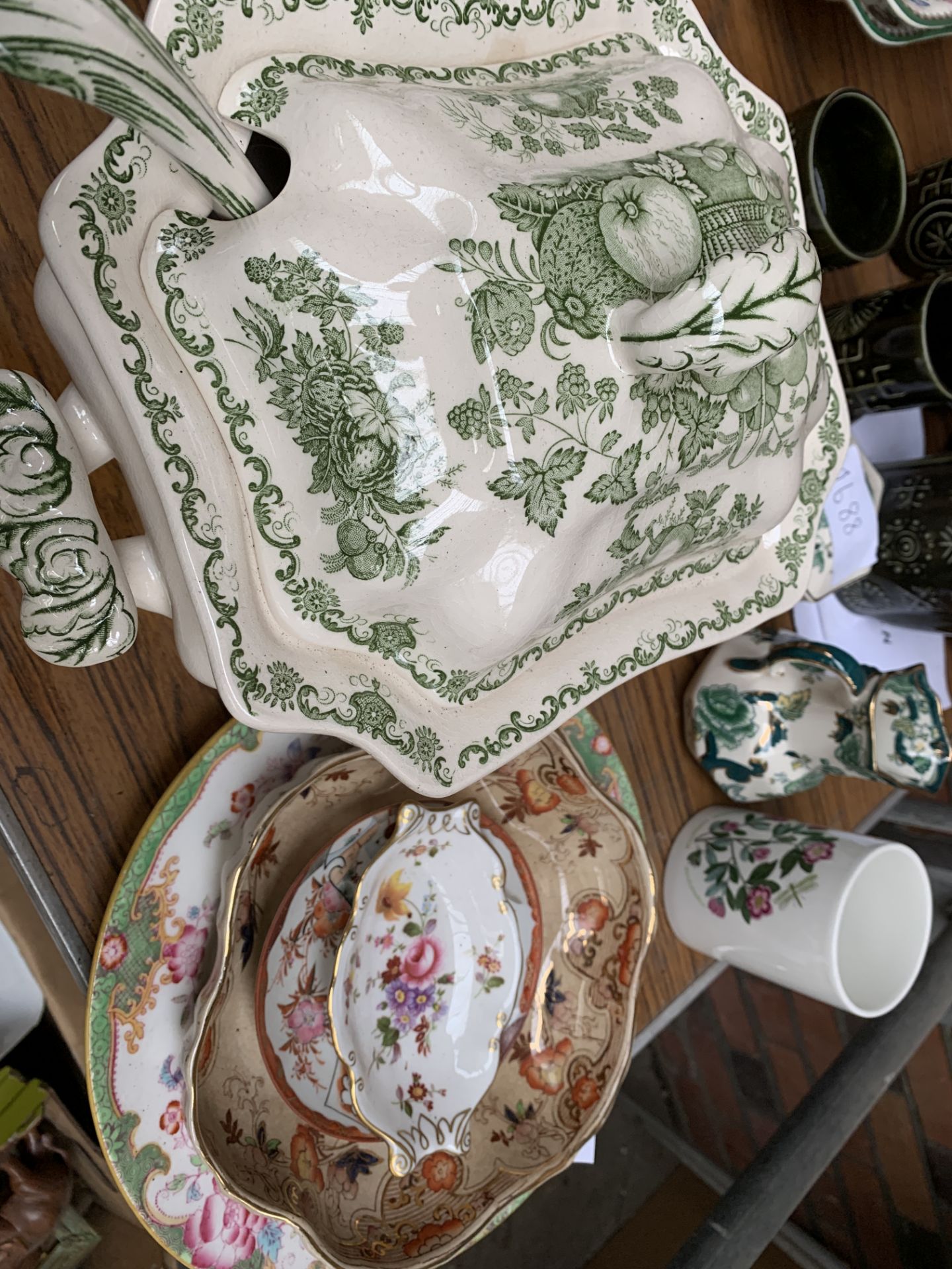 Part Portmeirion green 'Totem' coffee set and other items - Image 2 of 5