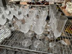 A quantity of drinking glasses mainly by J.G. Durand
