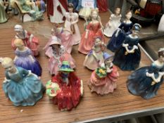 Collection of Royal Doulton figurines of children