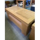 Oak laminate side table