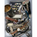 Metal box containing a quantity of miscellaneous items