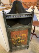 Painted corner cabinet