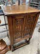 Oak two door cabinet