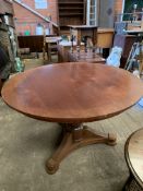 Mahogany circular table