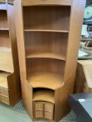 Nathan teak corner display cabinet