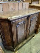 Hardwood two door cabinet