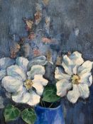 Two oils on canvas by Fiona Goldbacher
