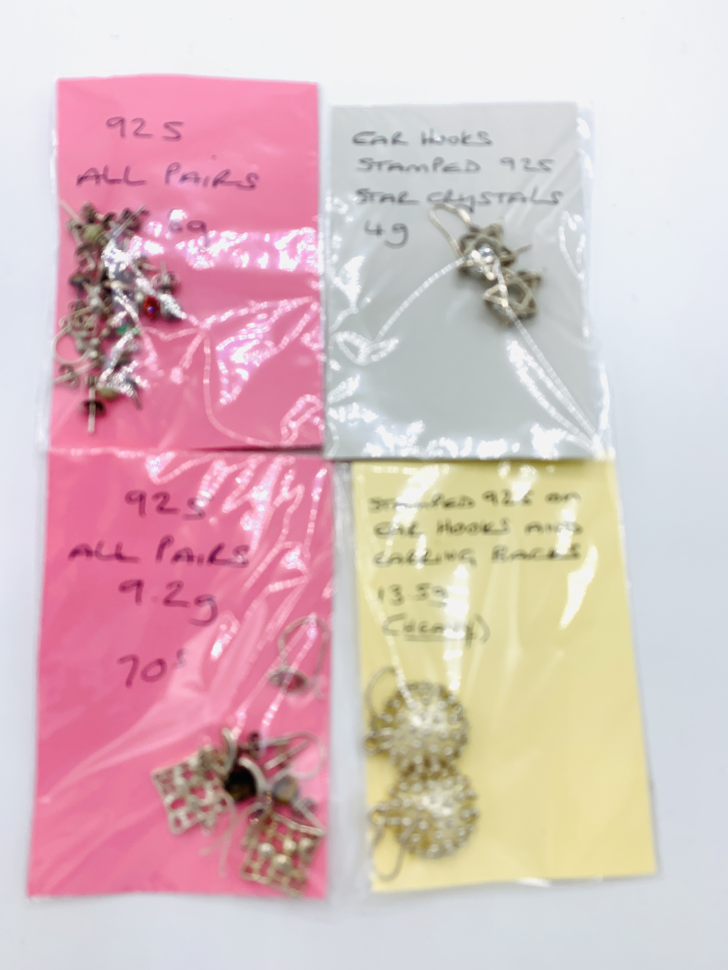 A quantity of 1970s style stud earrings with six other pairs.