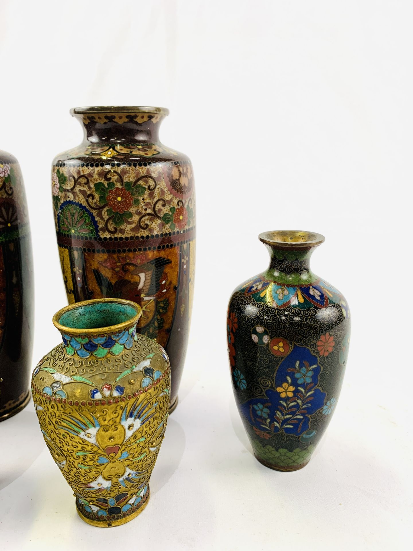 Collection of cloisonné objects - Image 4 of 8