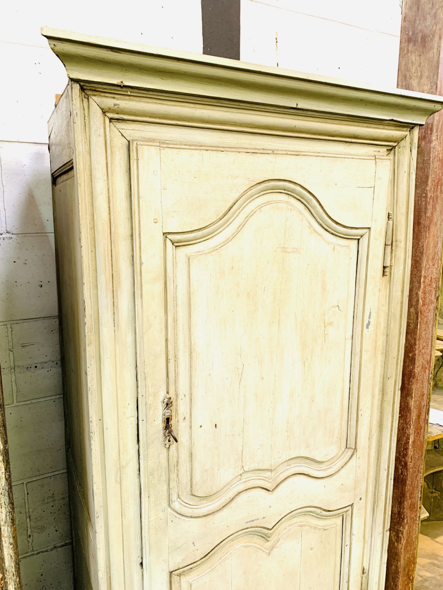 Mid-9th century French painted pine cupboard - Image 2 of 5