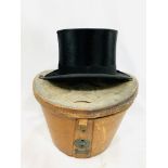 Black silk top hat by City Cork Hat Company Ltd