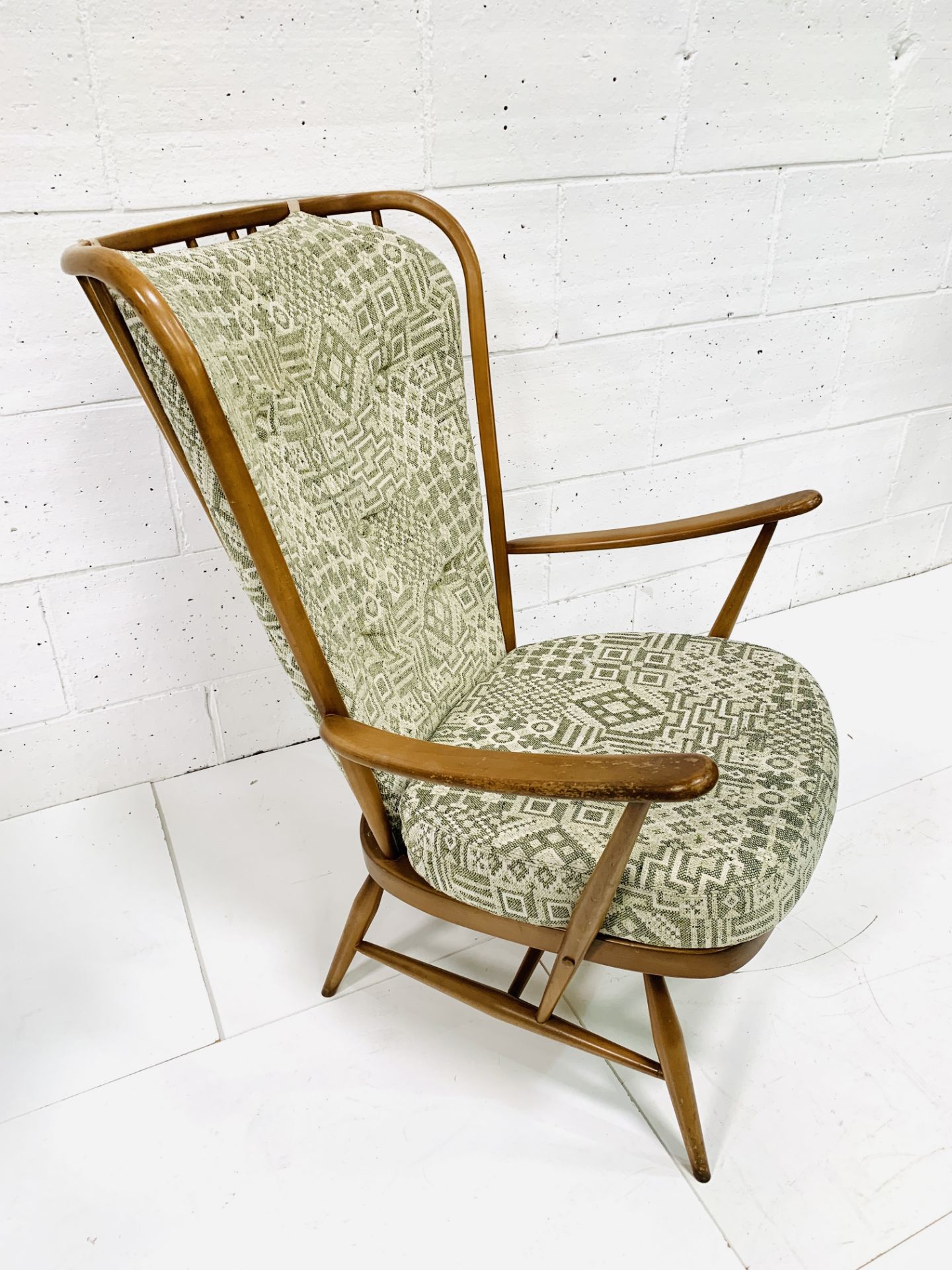 Ercol high back open armchair - Image 3 of 4