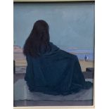 Oil on board with gallery label to reverse reading 'Clifford Hall 1904-73, study for "The Watcher"'