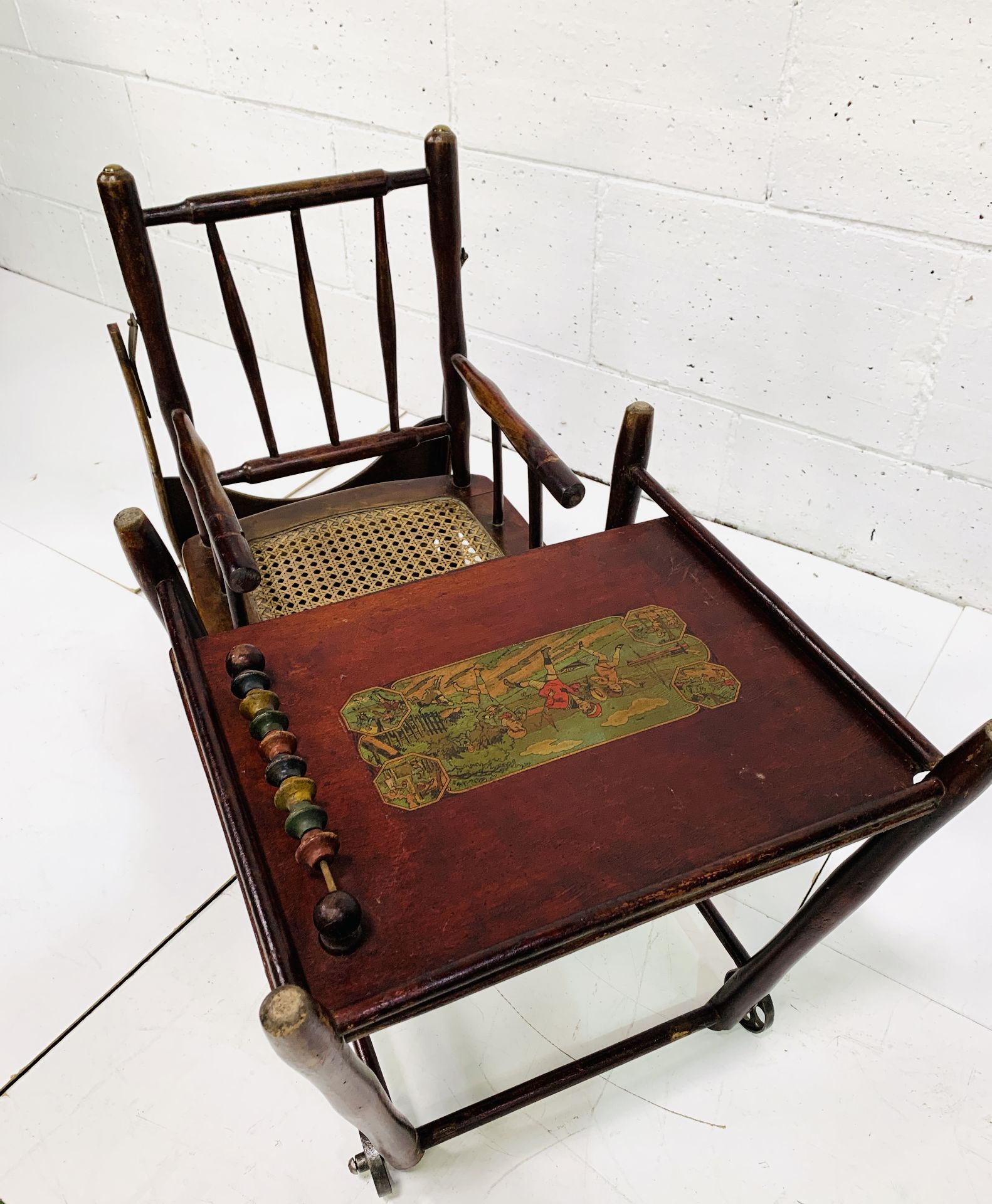 19th century Baumann & Co metamorphic high chair - Image 3 of 6